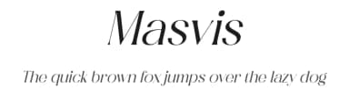 Masvis by Storytype Studio — Serif Font — thumbnail 1