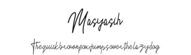 Masyasih by Berabe Studio — Script Handwritten Font — thumbnail 1