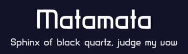 Matamata by Dale Sattler — Sans Serif Font — thumbnail 2