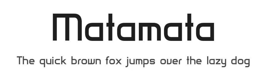 Matamata by Dale Sattler — Sans Serif Font