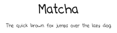 Matcha by Joanne Blanco — Script Handwritten Font — thumbnail 1