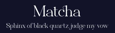 Matcha by Pen Culture — Serif Font — thumbnail 2