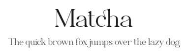 Matcha by Pen Culture — Serif Font — thumbnail 1