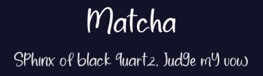Matcha by Etik Fatimah — Script Handwritten Font — thumbnail 2