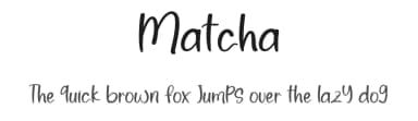 Matcha by Etik Fatimah — Script Handwritten Font — thumbnail 1