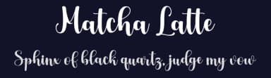 Matcha Latte by Attract Studio — Script Handwritten Font — thumbnail 2