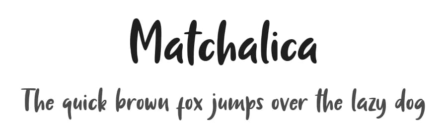 Matchalica by Essentials Studio — Script Handwritten Font