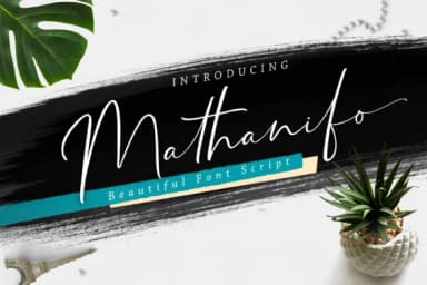 Mathanifo Script Font by Cotbada Studio — Script Handwritten Font — thumbnail 1