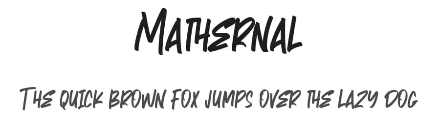 Mathernal by Maulana Creative — Script Handwritten Font