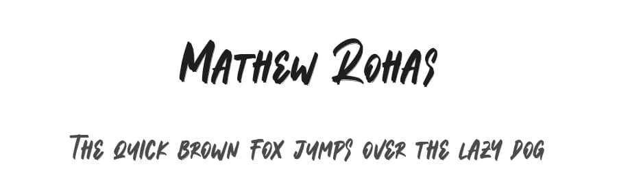 Mathew Rohas by Maulana Creative — Script Handwritten Font