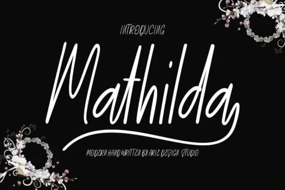 Mathilda Script Font by Arie Design — Script Handwritten Font