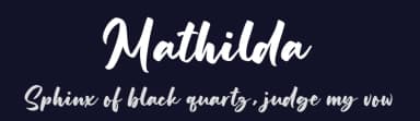 Mathilda by Hanzel Space — Script Handwritten Font — thumbnail 2