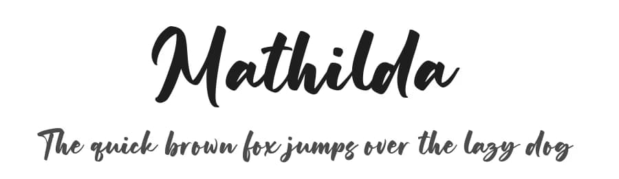 Mathilda by Hanzel Space — Script Handwritten Font