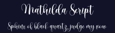 Mathilda Script by Reka Safriani — Script Handwritten Font — thumbnail 2