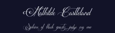 Mathilde Castleland by Maelle.K | Thomas Boucherie — Script Handwritten Font — thumbnail 2