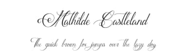 Mathilde Castleland by Maelle.K | Thomas Boucherie — Script Handwritten Font — thumbnail 1