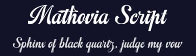 Mathovia Script by Solidtype — Script Handwritten Font — thumbnail 2