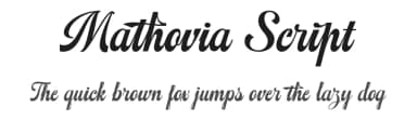 Mathovia Script by Solidtype — Script Handwritten Font — thumbnail 1