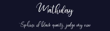 Mathulesy by StringLabs Creative Studio — Script Handwritten Font — thumbnail 2