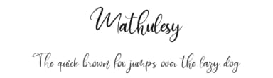 Mathulesy by StringLabs Creative Studio — Script Handwritten Font — thumbnail 1