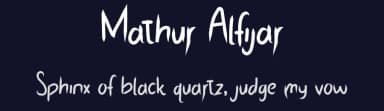 Mathur Alfijar by Muharima Rasyid — Script Handwritten Font — thumbnail 2