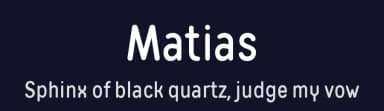 Matias by Jovanny Lemonad — Sans Serif Font — thumbnail 2
