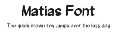 Matias Font by Woodcutter — Script Handwritten Font — thumbnail 1