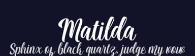 Matilda by Debut Studio — Script Handwritten Font — thumbnail 2