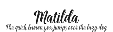 Matilda by Debut Studio — Script Handwritten Font — thumbnail 1