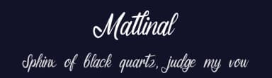 Matlinal by Riki — Script Handwritten Font — thumbnail 2