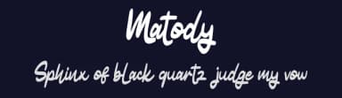 Matody by Vunira Design — Script Handwritten Font — thumbnail 2