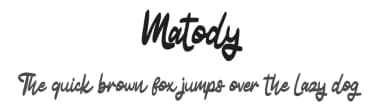 Matody by Vunira Design — Script Handwritten Font — thumbnail 1