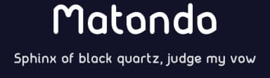 Matondo by AukimVisuel — Sans Serif Font — thumbnail 2