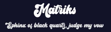 Matriks by Ainun Jinan — Script Handwritten Font — thumbnail 2