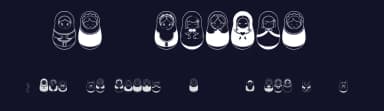 Matriochkas by Maelle.K | Thomas Boucherie — Dingbats Font — thumbnail 2