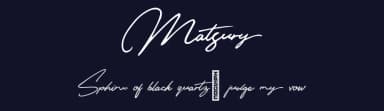 Matsury by Susi Type — Script Handwritten Font — thumbnail 2