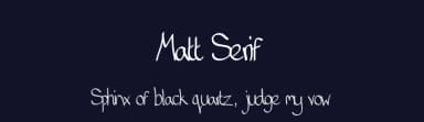 Matt Serif by Mane — Script Handwritten Font — thumbnail 2