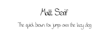 Matt Serif by Mane — Script Handwritten Font — thumbnail 1