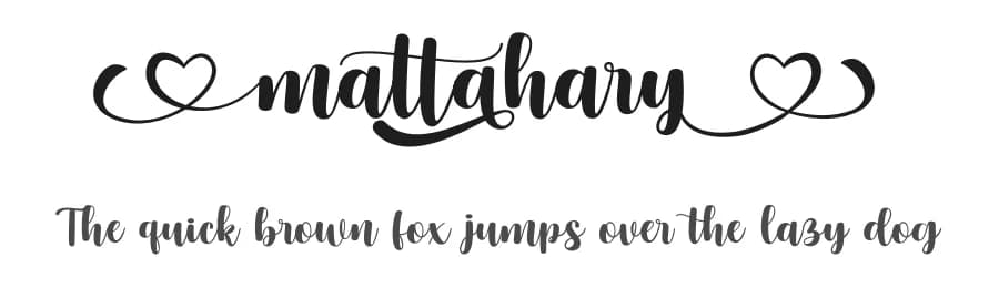 Mattahary by Madatype Studio — Script Handwritten Font