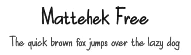 Mattehek Free by Studio Hello Good — Script Handwritten Font — thumbnail 1