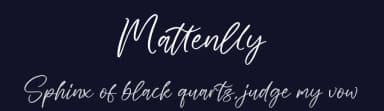 Mattenlly by Integritype Studio — Script Handwritten Font — thumbnail 2