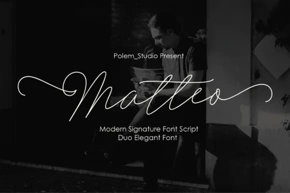 Matteo Duo Font by Polem — Script Handwritten Font