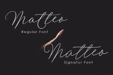 Matteo Duo Font by Polem — Script Handwritten Font — thumbnail 2