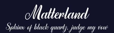 Matterland by Kurnia Setyadi — Script Handwritten Font — thumbnail 2