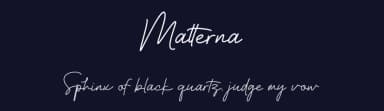 Matterna by Rmdndsign — Script Handwritten Font — thumbnail 2