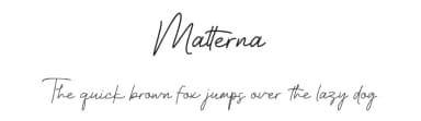 Matterna by Rmdndsign — Script Handwritten Font — thumbnail 1