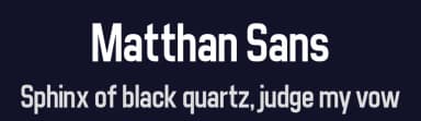 Matthan Sans by Jayvee Enaguas — Sans Serif Font — thumbnail 2