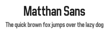 Matthan Sans by Jayvee Enaguas — Sans Serif Font — thumbnail 1
