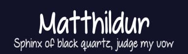 Matthildur by Misti's Fonts — Script Handwritten Font — thumbnail 2