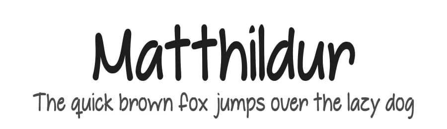 Matthildur by Misti's Fonts — Script Handwritten Font — preview 1